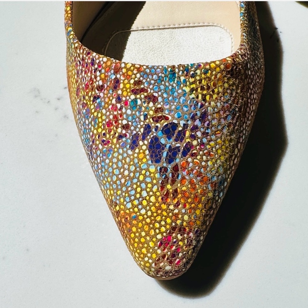 Alex Marie Multicolor Slingback Heels - Picture 2 of 8